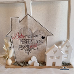 Stickdatei ITH - Haus Liebe Perfekt